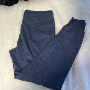 Blue cashmere joggers